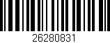 Código de barras (EAN, GTIN, SKU, ISBN): '26280831'