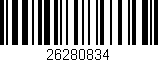 Código de barras (EAN, GTIN, SKU, ISBN): '26280834'