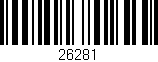 Código de barras (EAN, GTIN, SKU, ISBN): '26281'