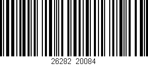 Código de barras (EAN, GTIN, SKU, ISBN): '26282/20084'