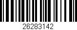 Código de barras (EAN, GTIN, SKU, ISBN): '26283142'