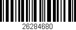 Código de barras (EAN, GTIN, SKU, ISBN): '26284680'