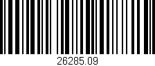 Código de barras (EAN, GTIN, SKU, ISBN): '26285.09'