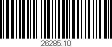 Código de barras (EAN, GTIN, SKU, ISBN): '26285.10'