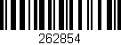 Código de barras (EAN, GTIN, SKU, ISBN): '262854'