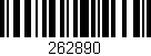 Código de barras (EAN, GTIN, SKU, ISBN): '262890'