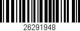Código de barras (EAN, GTIN, SKU, ISBN): '26291948'