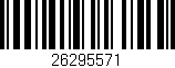 Código de barras (EAN, GTIN, SKU, ISBN): '26295571'