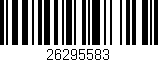 Código de barras (EAN, GTIN, SKU, ISBN): '26295583'