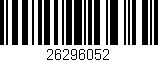 Código de barras (EAN, GTIN, SKU, ISBN): '26296052'