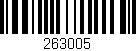 Código de barras (EAN, GTIN, SKU, ISBN): '263005'