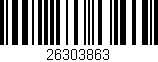 Código de barras (EAN, GTIN, SKU, ISBN): '26303863'