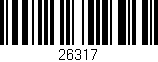 Código de barras (EAN, GTIN, SKU, ISBN): '26317'