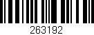 Código de barras (EAN, GTIN, SKU, ISBN): '263192'
