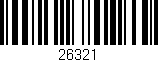 Código de barras (EAN, GTIN, SKU, ISBN): '26321'