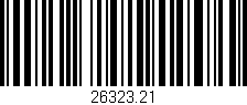 Código de barras (EAN, GTIN, SKU, ISBN): '26323.21'
