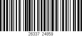 Código de barras (EAN, GTIN, SKU, ISBN): '26337/24859'