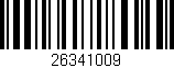 Código de barras (EAN, GTIN, SKU, ISBN): '26341009'