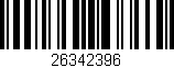 Código de barras (EAN, GTIN, SKU, ISBN): '26342396'