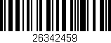 Código de barras (EAN, GTIN, SKU, ISBN): '26342459'