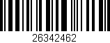 Código de barras (EAN, GTIN, SKU, ISBN): '26342462'