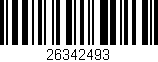 Código de barras (EAN, GTIN, SKU, ISBN): '26342493'