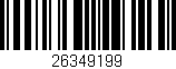 Código de barras (EAN, GTIN, SKU, ISBN): '26349199'