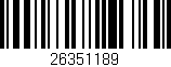 Código de barras (EAN, GTIN, SKU, ISBN): '26351189'