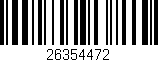 Código de barras (EAN, GTIN, SKU, ISBN): '26354472'