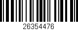 Código de barras (EAN, GTIN, SKU, ISBN): '26354476'