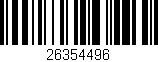 Código de barras (EAN, GTIN, SKU, ISBN): '26354496'
