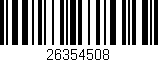 Código de barras (EAN, GTIN, SKU, ISBN): '26354508'