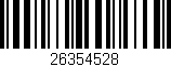 Código de barras (EAN, GTIN, SKU, ISBN): '26354528'