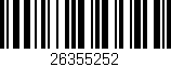 Código de barras (EAN, GTIN, SKU, ISBN): '26355252'