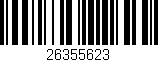 Código de barras (EAN, GTIN, SKU, ISBN): '26355623'