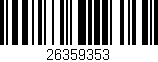 Código de barras (EAN, GTIN, SKU, ISBN): '26359353'