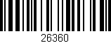 Código de barras (EAN, GTIN, SKU, ISBN): '26360'