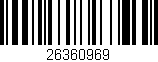 Código de barras (EAN, GTIN, SKU, ISBN): '26360969'