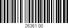 Código de barras (EAN, GTIN, SKU, ISBN): '26361.00'