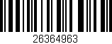Código de barras (EAN, GTIN, SKU, ISBN): '26364963'