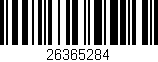 Código de barras (EAN, GTIN, SKU, ISBN): '26365284'
