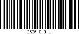 Código de barras (EAN, GTIN, SKU, ISBN): '2636_0_0_U'