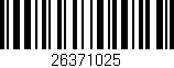 Código de barras (EAN, GTIN, SKU, ISBN): '26371025'
