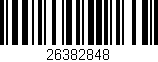 Código de barras (EAN, GTIN, SKU, ISBN): '26382848'