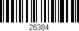 Código de barras (EAN, GTIN, SKU, ISBN): '26384'
