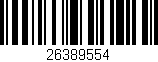 Código de barras (EAN, GTIN, SKU, ISBN): '26389554'
