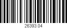 Código de barras (EAN, GTIN, SKU, ISBN): '26393.04'