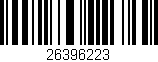 Código de barras (EAN, GTIN, SKU, ISBN): '26396223'