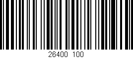Código de barras (EAN, GTIN, SKU, ISBN): '26400/100'
