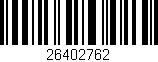 Código de barras (EAN, GTIN, SKU, ISBN): '26402762'